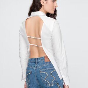 Gap x Cult Gaia Backless Classic Shirt